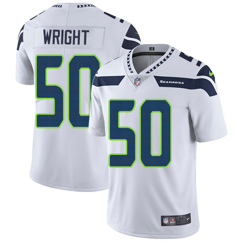 2019 Men Seattle Seahawks #50 Wright white Nike Vapor Untouchable Limited NFL Jersey